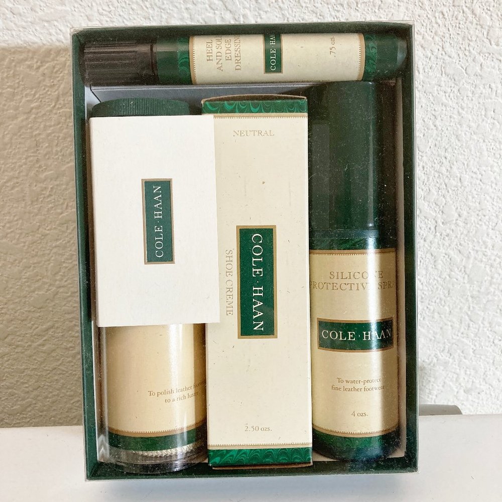 NEW Cole Haan Shoe Care Sampler Kit Cleaner 4 Pc
